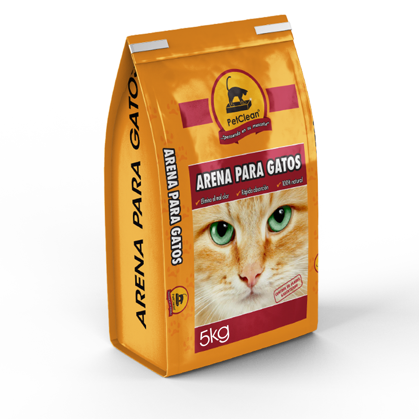 Petclean Arena para Gatos 30kg Presentación de 5Kg
