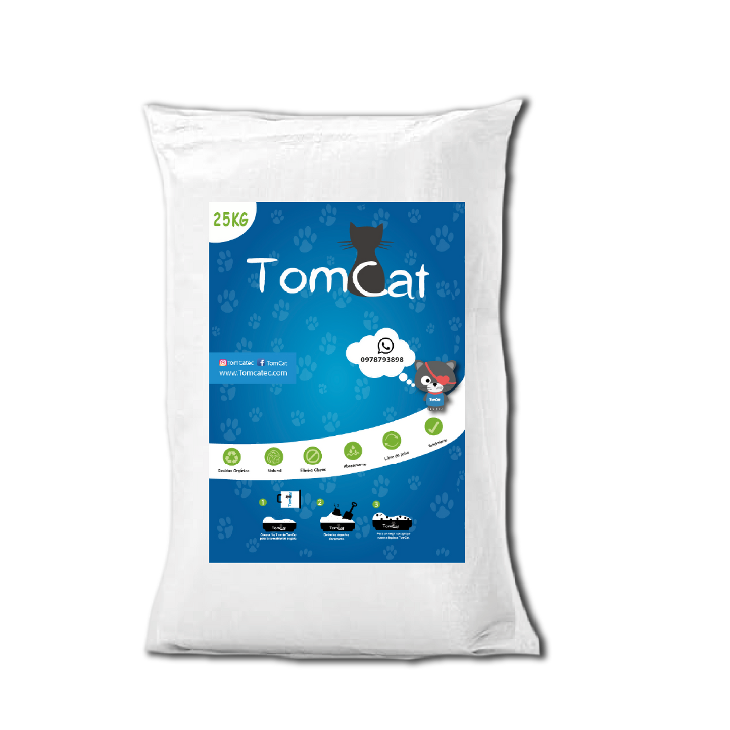 TomCat 25kg Arena Carbon activado
