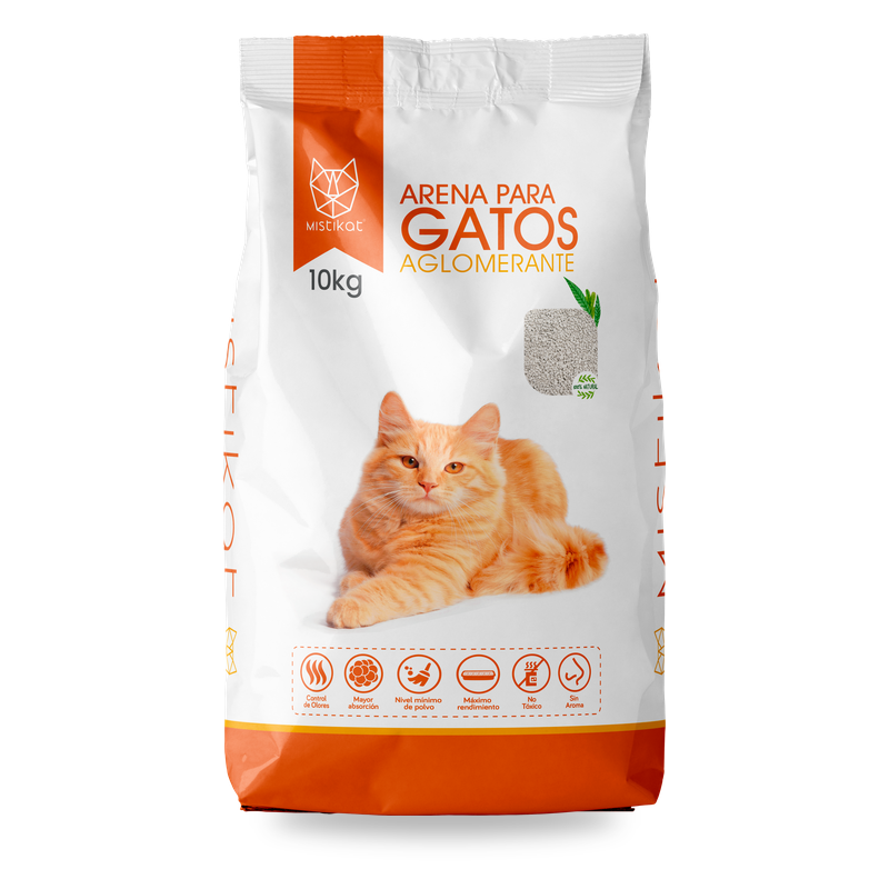 Funda de arena para gatos Mistikat 10 kg